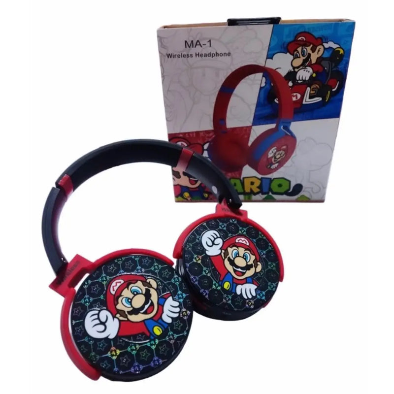 Fone de ouvido Bluetooth Super Mario Wireless MA-1 infantil, adulto, acessórios de anime