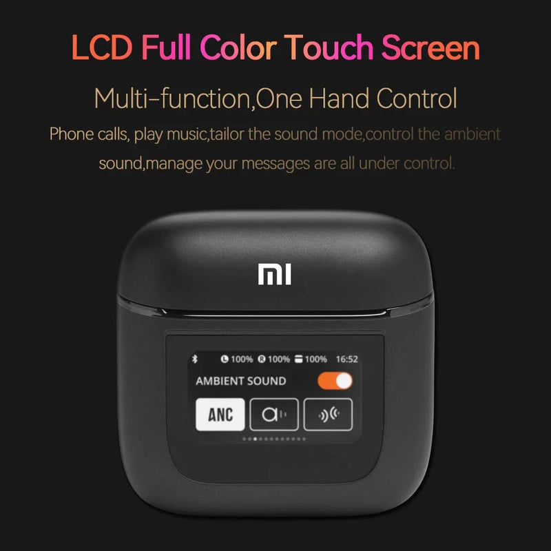 Fone de Ouvido sem fio Xiaomi Tour Pro 2 ANC com Cancelamento de ruído Led e Tela de toque Bluetooth à prova d'água