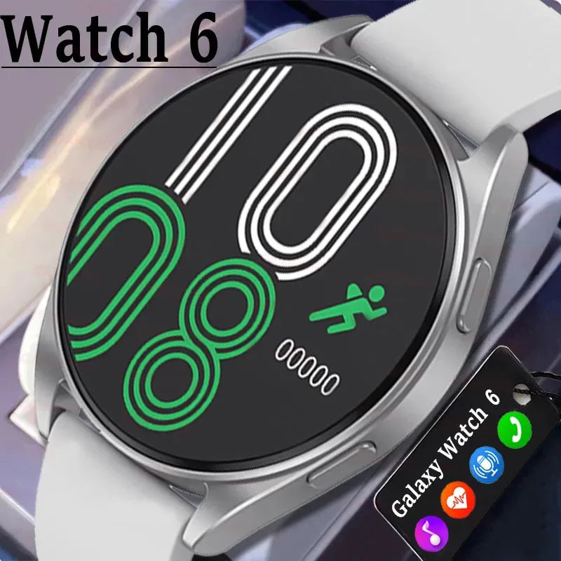 Smartwatch 6 com marcador de pressão arterial açúcar no sangue faz chamada bluetooth relógio inteligente masculino e feminino para android e ios