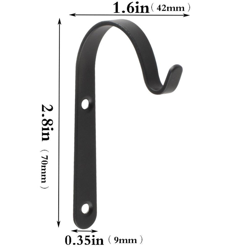 Conjunto Suporte De Pendurar De Metal Em Formato De J - Dominar Variedades