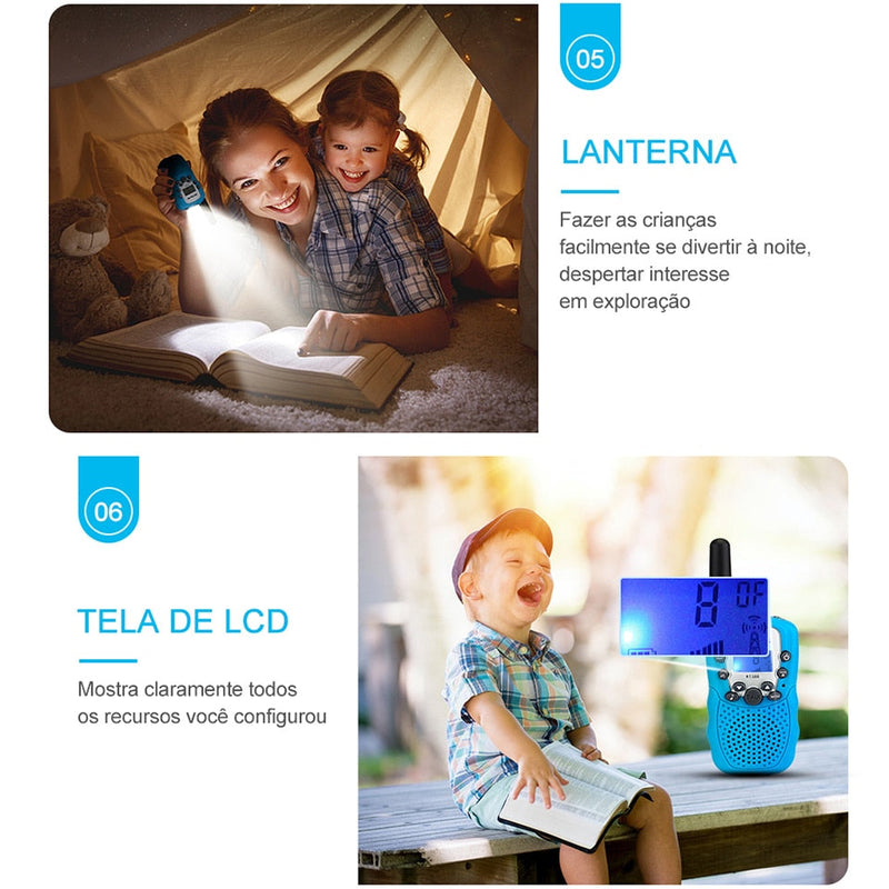 Walkie Talkie Portátil infantil - Dominar Variedades