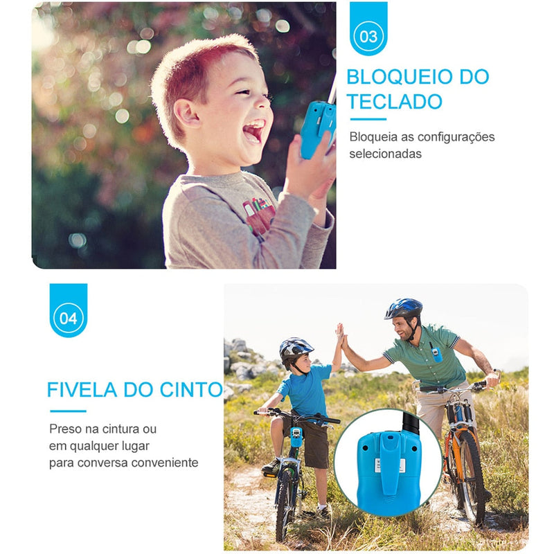 Walkie Talkie Portátil infantil - Dominar Variedades