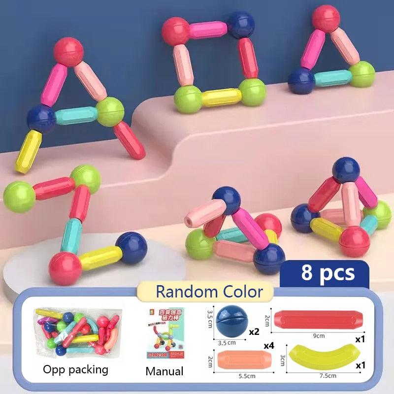 Blocos de Construção Magnéticos - Infantil - Dominar Variedades