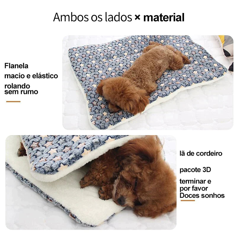 Cobertor peludo - serve como caminha para seu pet - Dominar Variedades