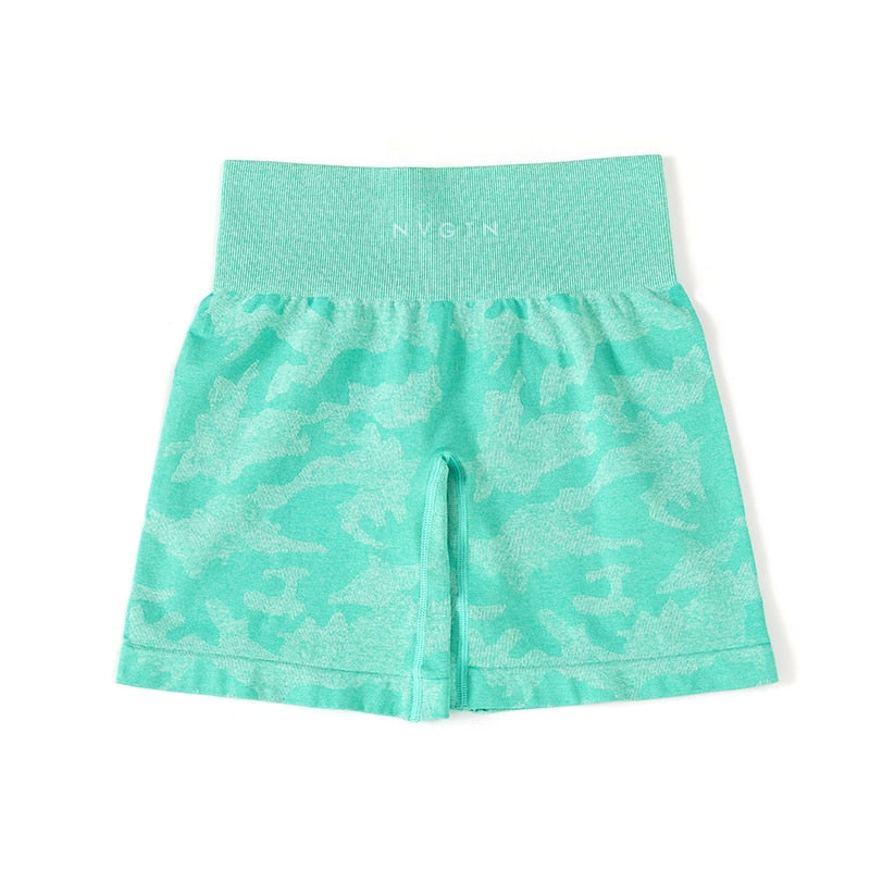 Shorts sem costura camuflado - Dominar Variedades